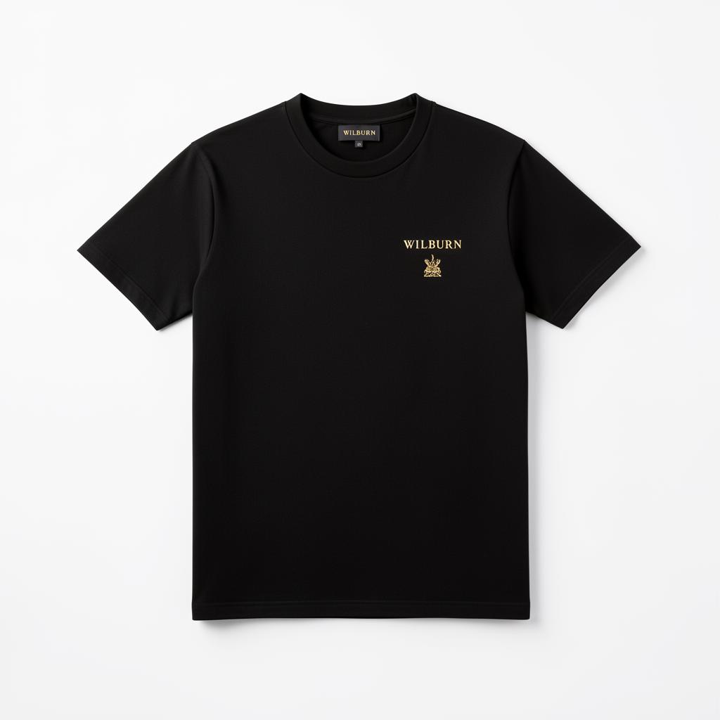 Model wearing Wilburn — Quiet Luxury tee