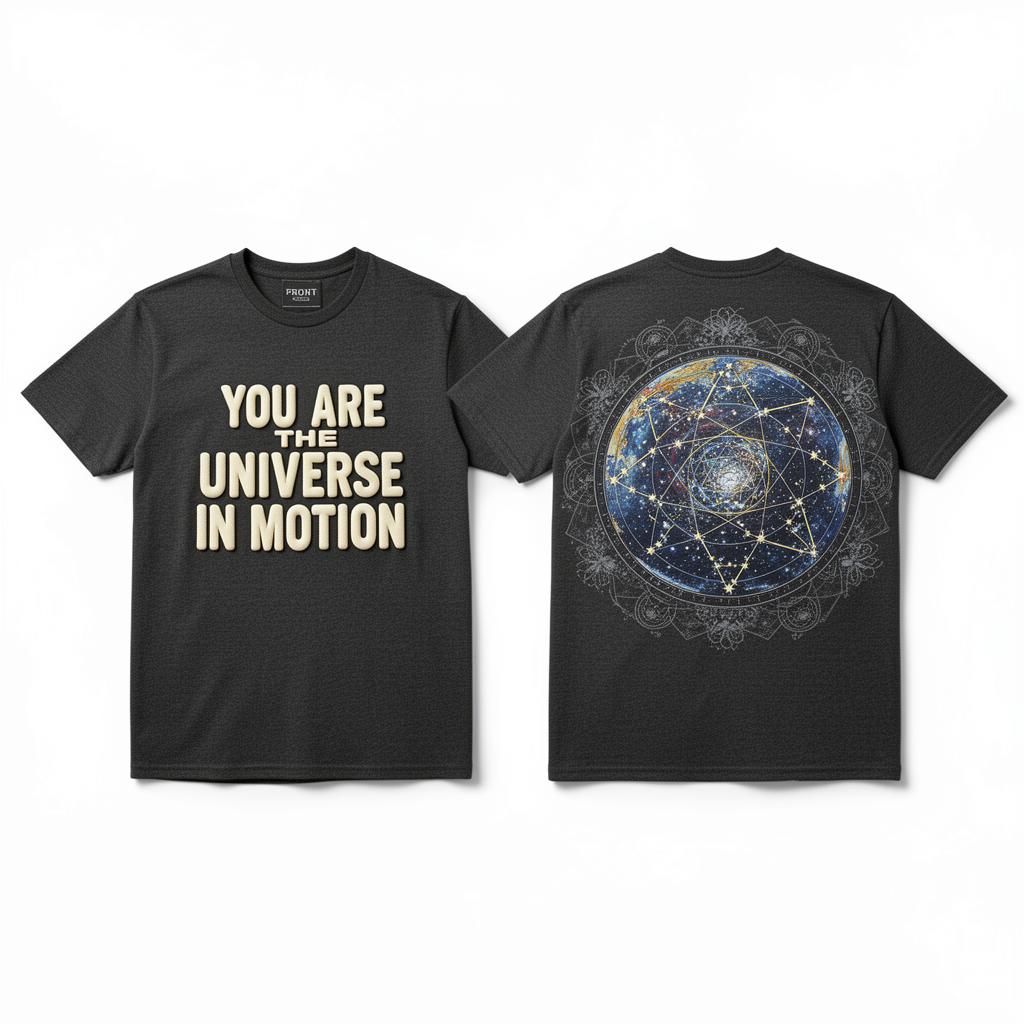 You Are The Universe In Motion in Heather Gray — front